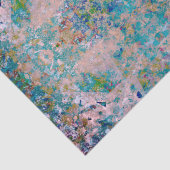 Modern one of a kind Abstract met Sangria kleuren Tissuepapier (Detail)