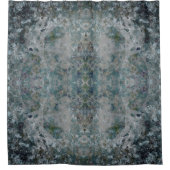 Modern one of a kind Abstracte kunst in een mistig Douchegordijn (Voorkant)