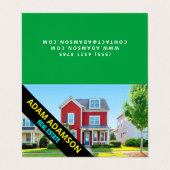 Modern onroerend goed (QR-code) Thuismakelaar gevo Visitekaartjes (Buitenkant ongevouwen)