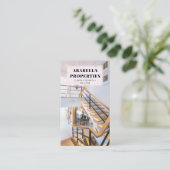 Modern onroerend goed visitekaartje (Staand voorkant)