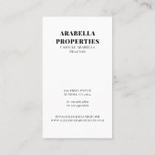 Modern onroerend goed visitekaartje (Achterkant)