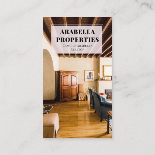 Modern onroerend goed visitekaartje (Voorkant)