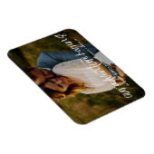 Modern Ons Avontuur Save the Date Photo bruiloft Magneet (Rechterzijde)