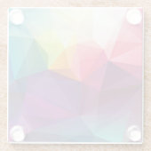 Modern ontwerp glazen onderzetter (Achterkant)