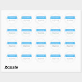 Modern ontwerp met  accent ronde sticker (Vel)