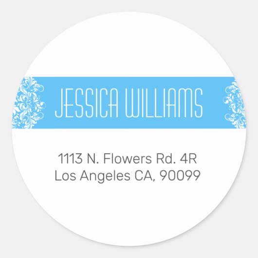 Modern ontwerp met  accent ronde sticker (Voorkant)