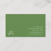 Modern Ontwerp Professioneel Elegant Golf Instruct Visitekaartje (Achterkant)