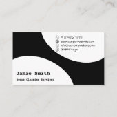 Modern Ontwerp & QR Code Unieke Huisreiniger Visitekaartje (Achterkant)