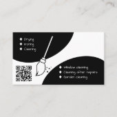 Modern Ontwerp & QR Code Unieke Huisreiniger Visitekaartje (Voorkant)