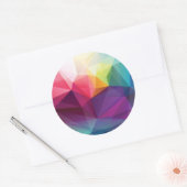 Modern ontwerp ronde sticker (Envelop)