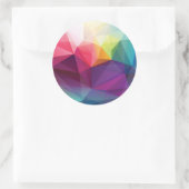 Modern ontwerp ronde sticker (Tas)