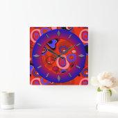 Modern ontwerp van de muurklok. vierkante klok (Huis)