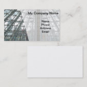 Modern ontwerp van glas en staal visitekaartje (Voorkant / Achterkant)