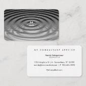 Modern ontwerp van rimpelgolven visitekaartje (Voorkant / Achterkant)