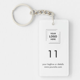 Modern ontwerp voor kamernummer en logo voor de ho sleutelhanger