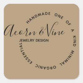 Modern ontwerp voor professionele merken | Kraft C Vierkante Sticker