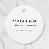 Modern ontwerp voor professionele merken | wit bedankjes labels (Achterkant)