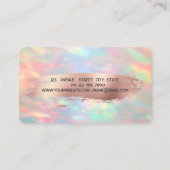 Modern, Opal, Roos Gouden Borstelslag, Cake Visitekaartje (Achterkant)