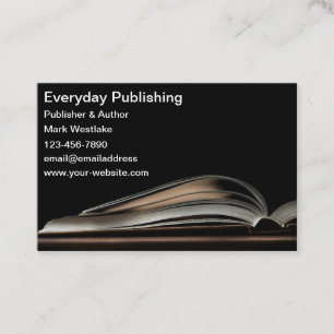 Modern Open Book Publishing & Author Visitekaartje