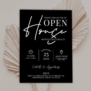 Modern Open Huis Zwart & Wit Realty Business I Kaart