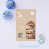 Modern Opening business Arched Photo Prices Flyer (Enkel)