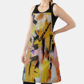 Modern Oranje Abstract schilderen op maat Schort (Insitu)