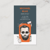  modern Oranje haar Visitekaartje Kortingskaartje (Achterkant)