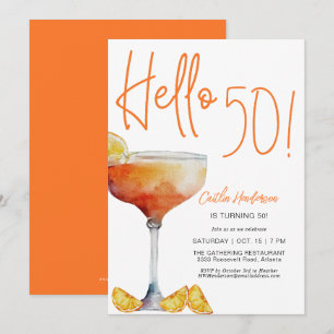 Modern Oranje Hallo Kaart
