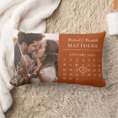 Modern Oranje Jubileum voor bruiloft Kussen (Deken)