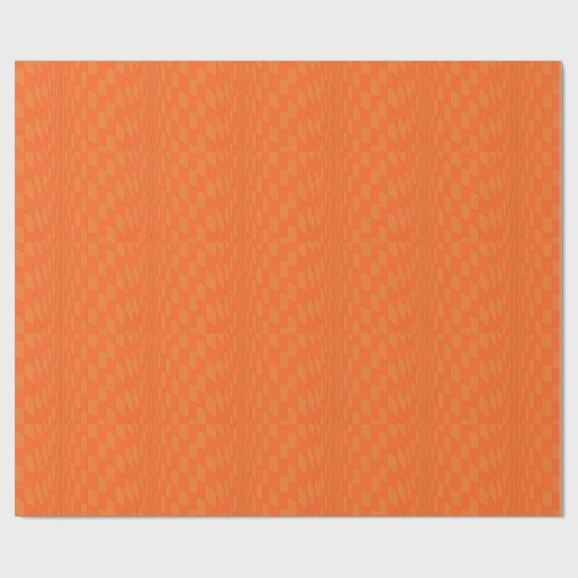 Modern Oranje kunstontwerp Cadeaupapier (Vlak)