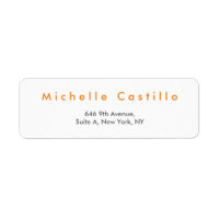 Modern Oranje-witminimalistisch laagje