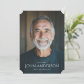 Modern Order of Service Memorial-programma Kaart (Staand voorkant)