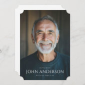 Modern Order of Service Memorial-programma Kaart (Voorkant / Achterkant)