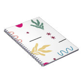 MODERN ORGANIC SHAPES NOTITIEBOEK (Rechterzijde)