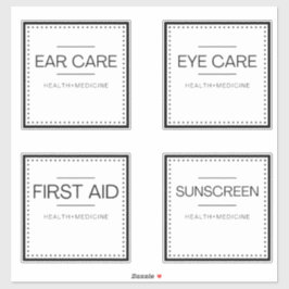 Modern Organization Labels for Bath