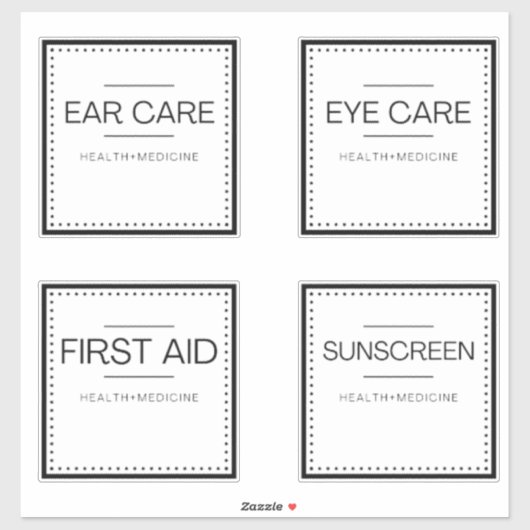 Modern Organization Labels for Bath (Vel)