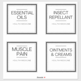 Modern Organization Labels for Bath