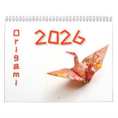 Modern Origami Art 2026 Custom Photo  Kalender (Hoes)