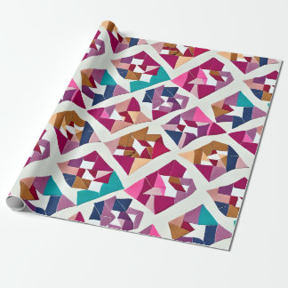 Modern Origami Patchwork Wrapping Papier