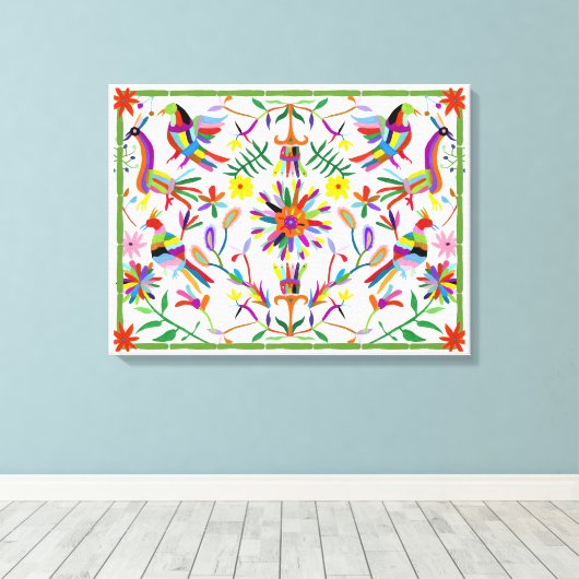 Modern Otomi Design II Canvas Afdruk (Insitu (Houten vloer))
