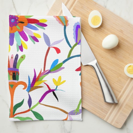 Modern Otomi Design II Theedoek (Quarter Fold)