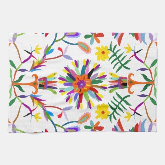 Modern Otomi Design II Theedoek (Horizontaal)