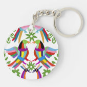 Modern Otomi Design III Sleutelhanger (Achterkant)