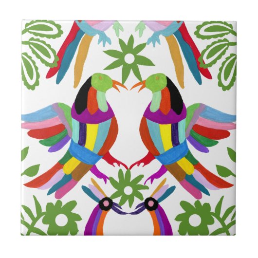 Modern Otomi Design III Tegeltje (Voorkant)