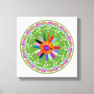 Modern Otomi-ontwerp Canvas Afdruk