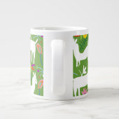 Modern Otomi-ontwerp | Ontwerp van Llama Donkey Extra Grote Beker (Achterkant)
