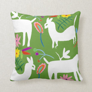 Modern Otomi-ontwerp Ontwerp van Llama Donkey Kussen