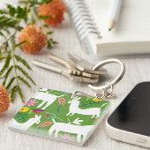Modern Otomi-ontwerp | Ontwerp van Llama Donkey Sleutelhanger (Voorkant Rechts)