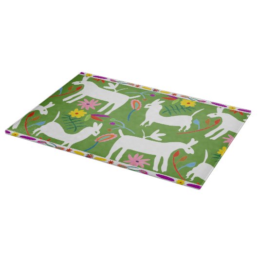 Modern Otomi-ontwerp | Ontwerp van Llama Donkey Snijplank (Hoek)