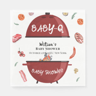 Modern Outdoor Achtertuin BBQ Baby shower Servet